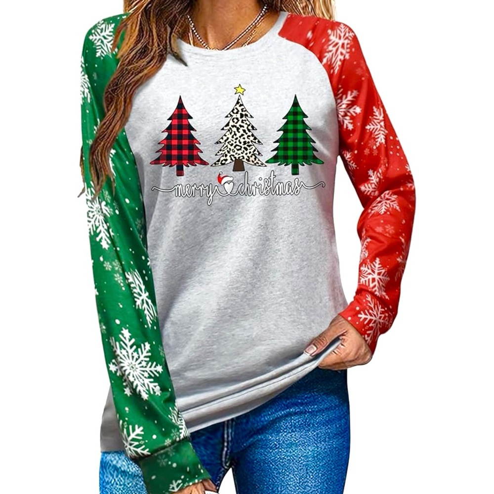 Christmas Tree Graphic Sweatshirt